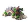 Resin Bridge Arch Bridge Black Red Bridge Fish Tank