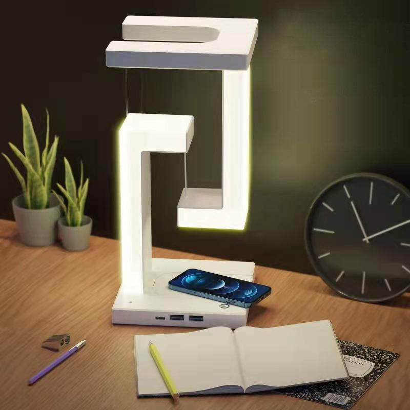 Wireless Charging Floating Table Lamp for Home Bedroom