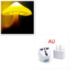 LED Mushroom Night Light Wall Socket Lamp EU US Plug