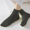 5 Pairs Of Women's Cotton Socks Soft