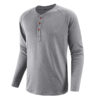 Plus Size Men's Clothing Henley Shirt Men's Long Sleeve