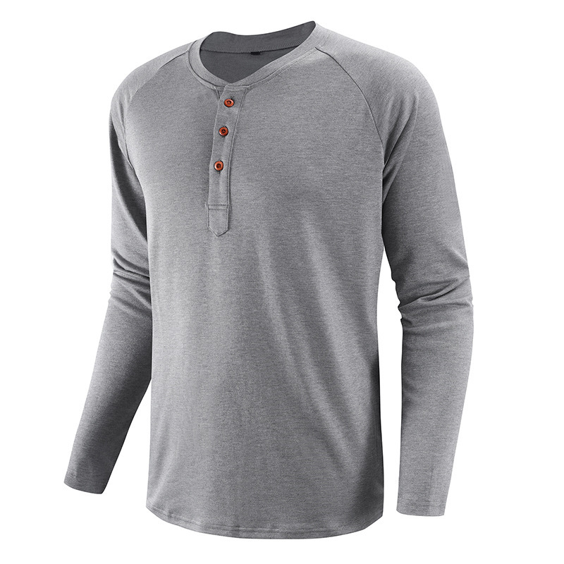 Plus Size Men's Clothing Henley Shirt Men's Long Sleeve