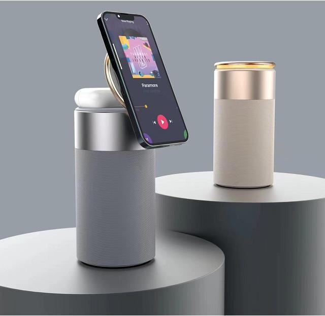 3-in-1 Wireless Charger Bluetooth Speaker Touch Lamp