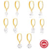 S925 Sterling Silver Classic Diamond Drop Earrings