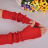 Women Autumn And Winter Long Thick Cashmere Arm Sleeves