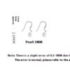 S925 Silver Spiral Pearl Earrings for Women