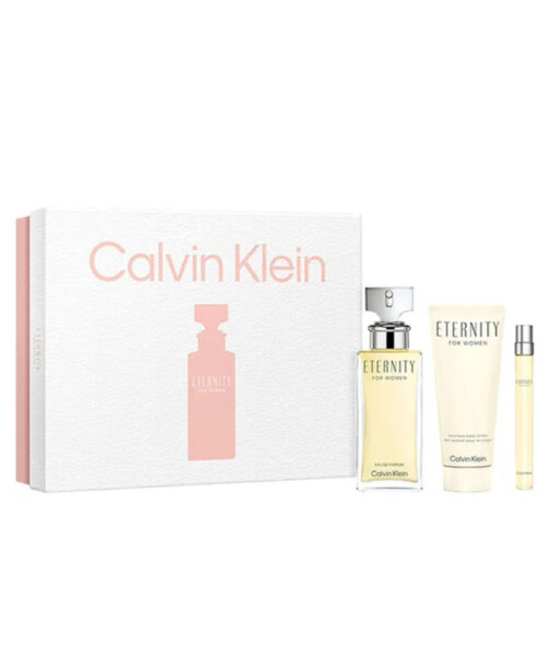 Women's Perfume Set Calvin Klein Eternity EDP 3 Pieces