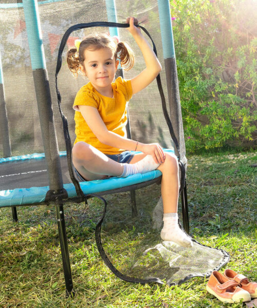 Kids Trampoline with Safety Enclosure Kidine InnovaGoods