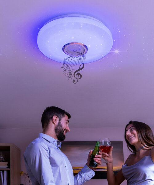 LED Ceiling Light with Speaker Lumavox InnovaGoods