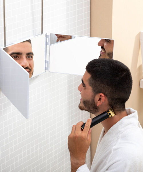 Bathroom Mirror with LED Light and 360º Vision SelfKut InnovaGoods