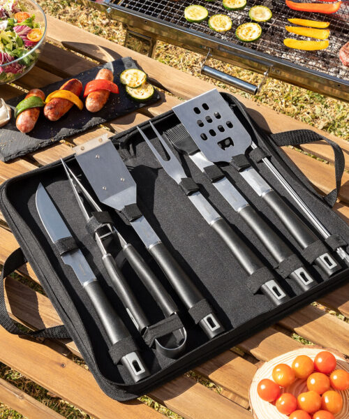 BBQ Utensils Kit with Case BBSet InnovaGoods 12 Pieces