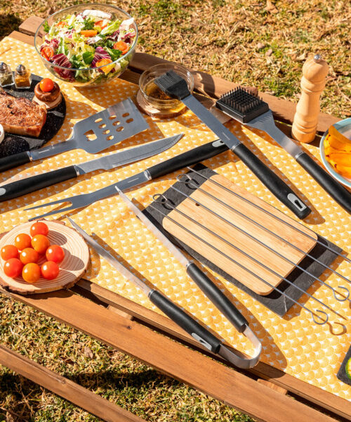 BBQ Utensils Kit with Case BBSet InnovaGoods 12 Pieces