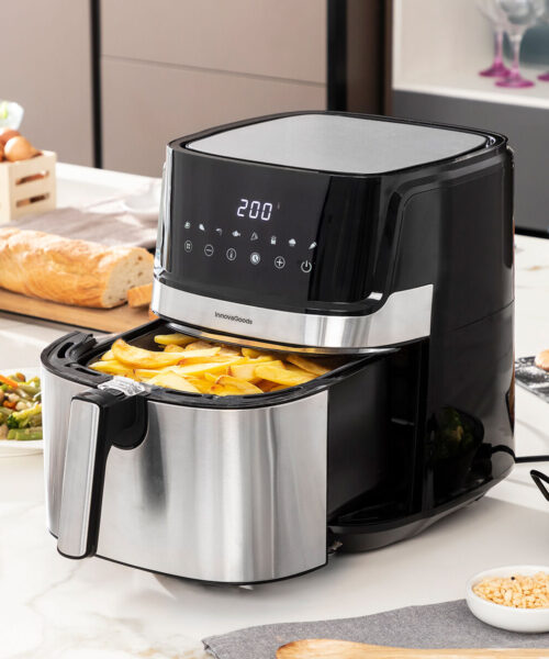 Air Fryer InnovaGoods Fryinn Pro 5500 Black 1700 W 5,5 L Stainless steel