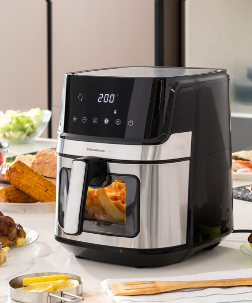 Air Fryer InnovaGoods Fryinn View 6500 Black 1700 W 6,5 L Stainless steel