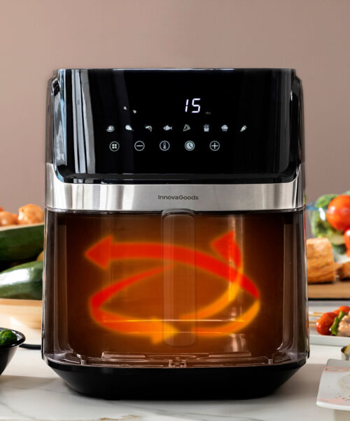 Air Fryer InnovaGoods Fryinn View 6500 Black 1700 W 6,5 L Stainless steel