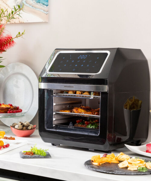 Air Fryer InnovaGoods Fryinn Pro Max 12000 Black 1800 W 12 L Stainless steel