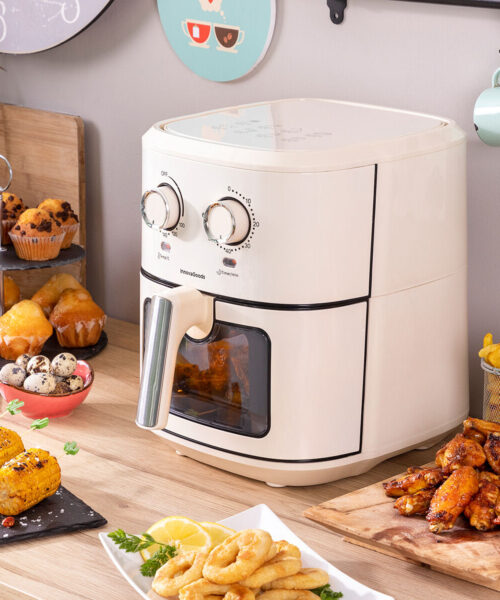 Air Fryer InnovaGoods Vynner Pro 6500 Cream 1700 W 6,5 L Stainless steel