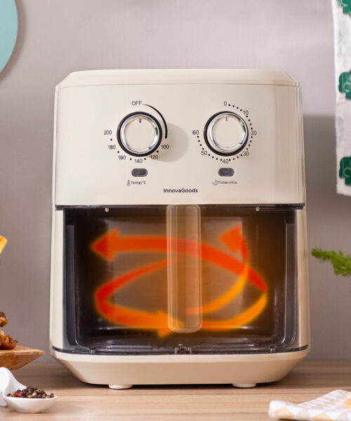 Air Fryer InnovaGoods Vynner Pro 6500 Cream 1700 W 6,5 L Stainless steel