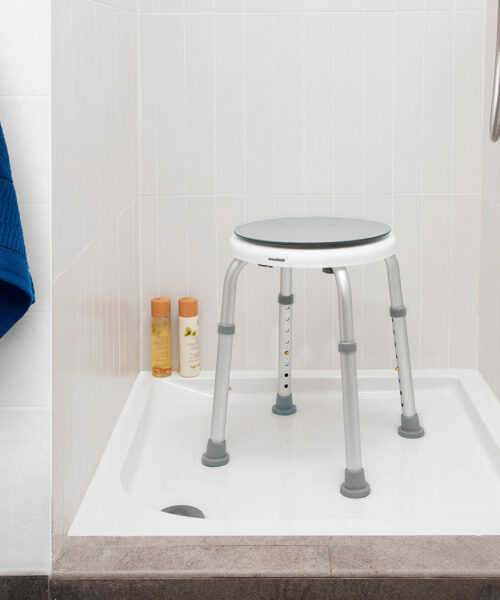 Rotating and Adjustable Bathroom Stool Roshawer InnovaGoods