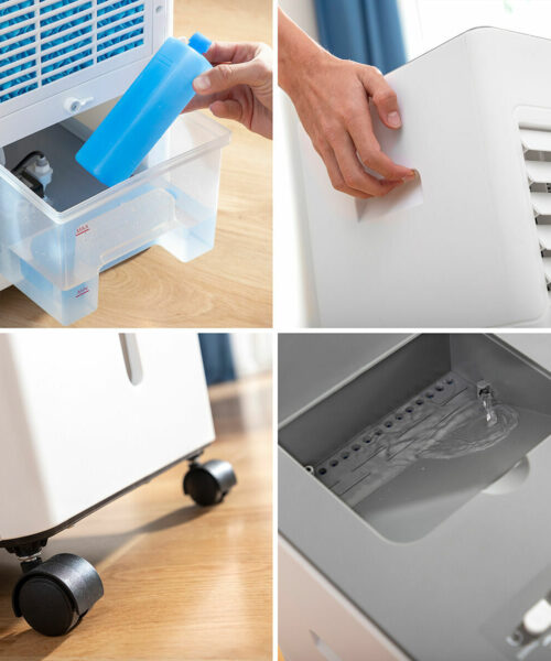 Portable Multifunction Evaporative Air Cooler Airvecove InnovaGoods 5 L 65 W