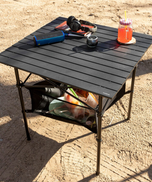 Folding Camping Table with Basket and Cover Folble InnovaGoods