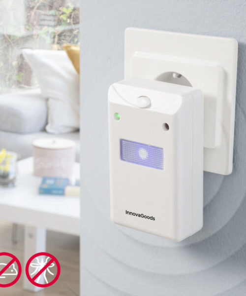 Ultrasonic Pest Repeller with LED Killekt Duo InnovaGoods 2 Units