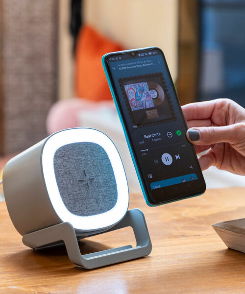 Wireless Speaker-Charger with LED Souwis InnovaGoods