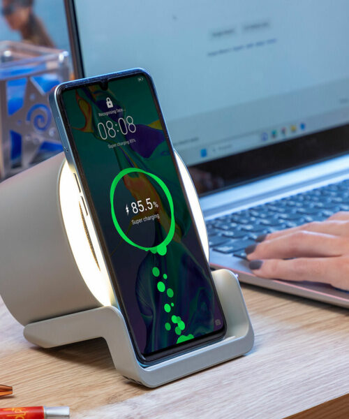 Wireless Speaker-Charger with LED Souwis InnovaGoods