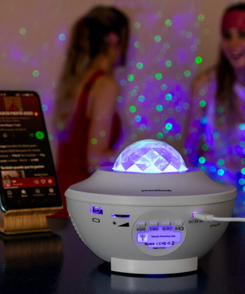 LED Star Projector with Speaker Sedlay InnovaGoods