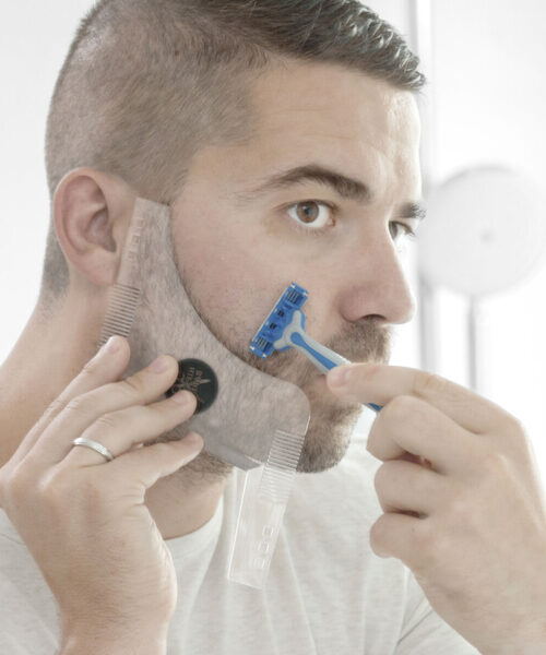 Hipster Barber Beard Template for Shaving InnovaGoods