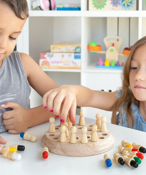 Wooden Memory Chess Taeda InnovaGoods 26 Pieces