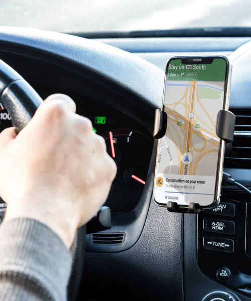 Mobile Phone Holder with Wireless Charger for Cars Wolder InnovaGoods
