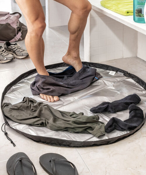 2 in 1 Changing Room Mat and Waterproof Bag Gymbag InnovaGoods