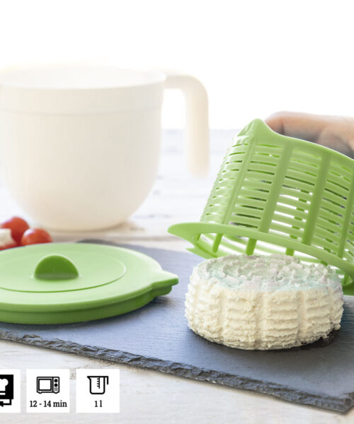 Mould for Making Fresh Cheese with Manual and Recipes Freashy InnovaGoods