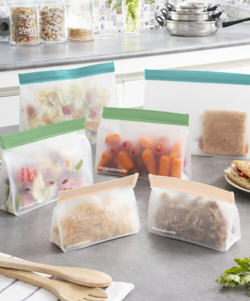 Set of Reusable Hermetically-sealed Bags Zags InnovaGoods 6 Units
