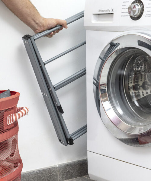 Folding and Extendable Metal Clothes Dryer with 3 Levels Cloxy InnovaGoods 11 Bars