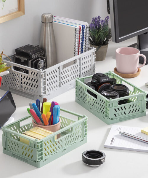 Set of 3 Foldable and Stackable Organiser Boxes Boxtor InnovaGoods