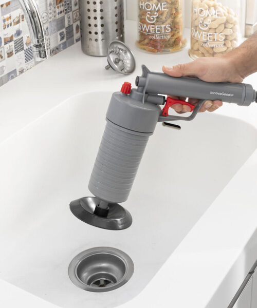 Universal Compressed Air Unblocking Gun with Adaptors KlinGun InnovaGoods