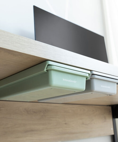 Set of Additional Adhesive Desk Drawers Underalk InnovaGoods Pack of 2 units