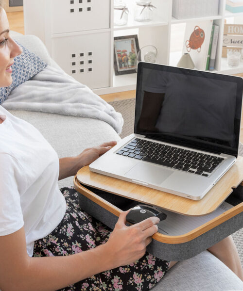 Portable Laptop Desk with Storage Tray Larage InnovaGoods