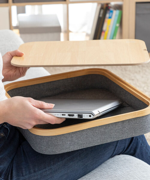 Portable Laptop Desk with Storage Tray Larage InnovaGoods