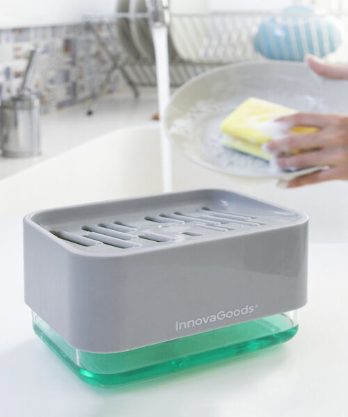 2-in-1 Soap Dispenser for the Kitchen Sink Pushoap InnovaGoods