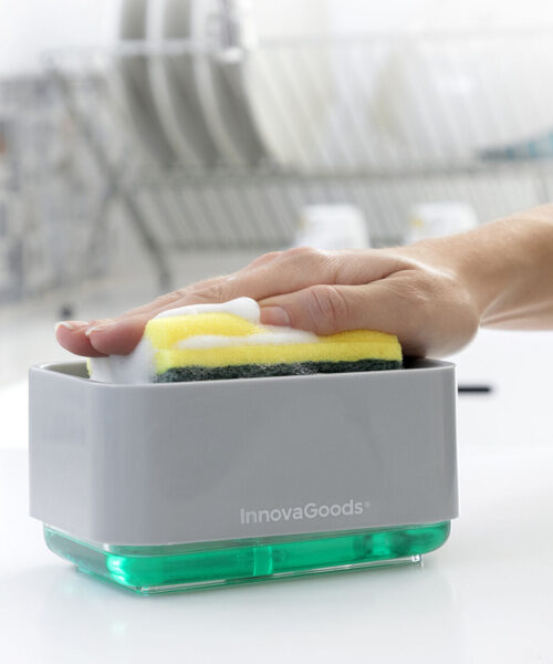 2-in-1 Soap Dispenser for the Kitchen Sink Pushoap InnovaGoods