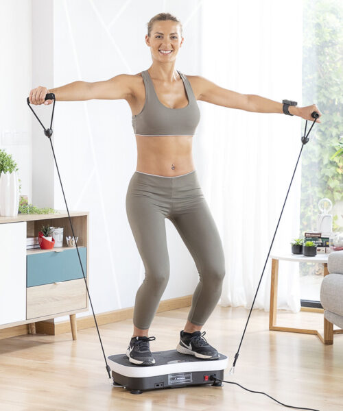 Vibration Training Plate with Accessories and Exercise Guide Vybeform InnovaGoods