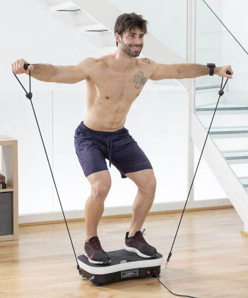 Vibration Training Plate with Accessories and Exercise Guide Vybeform InnovaGoods