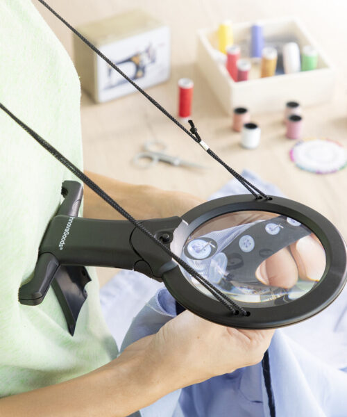 Hands-Free Magnifying Glass with LED light Zooled InnovaGoods
