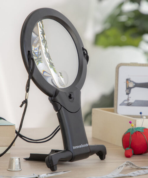 Hands-Free Magnifying Glass with LED light Zooled InnovaGoods