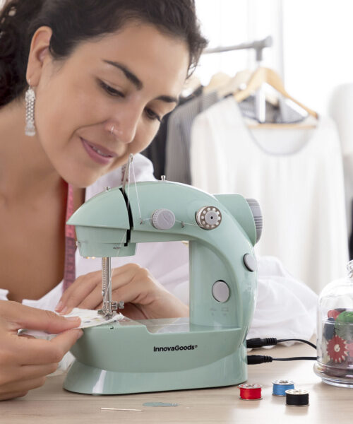 Mini Portable Sewing Machine with LED, Thread Cutter and Accessories Sewny InnovaGoods