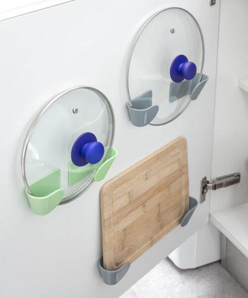 Set of 3 Adhesive Holders for Saucepan Lids Smarack InnovaGoods