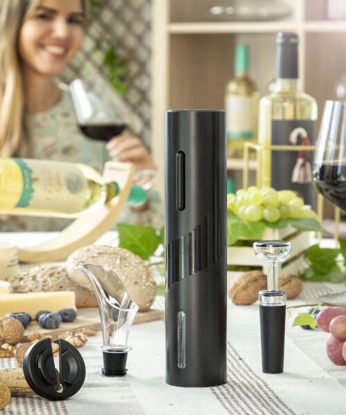 Electric Corkscrew with Accessories for Wine Corking InnovaGoods